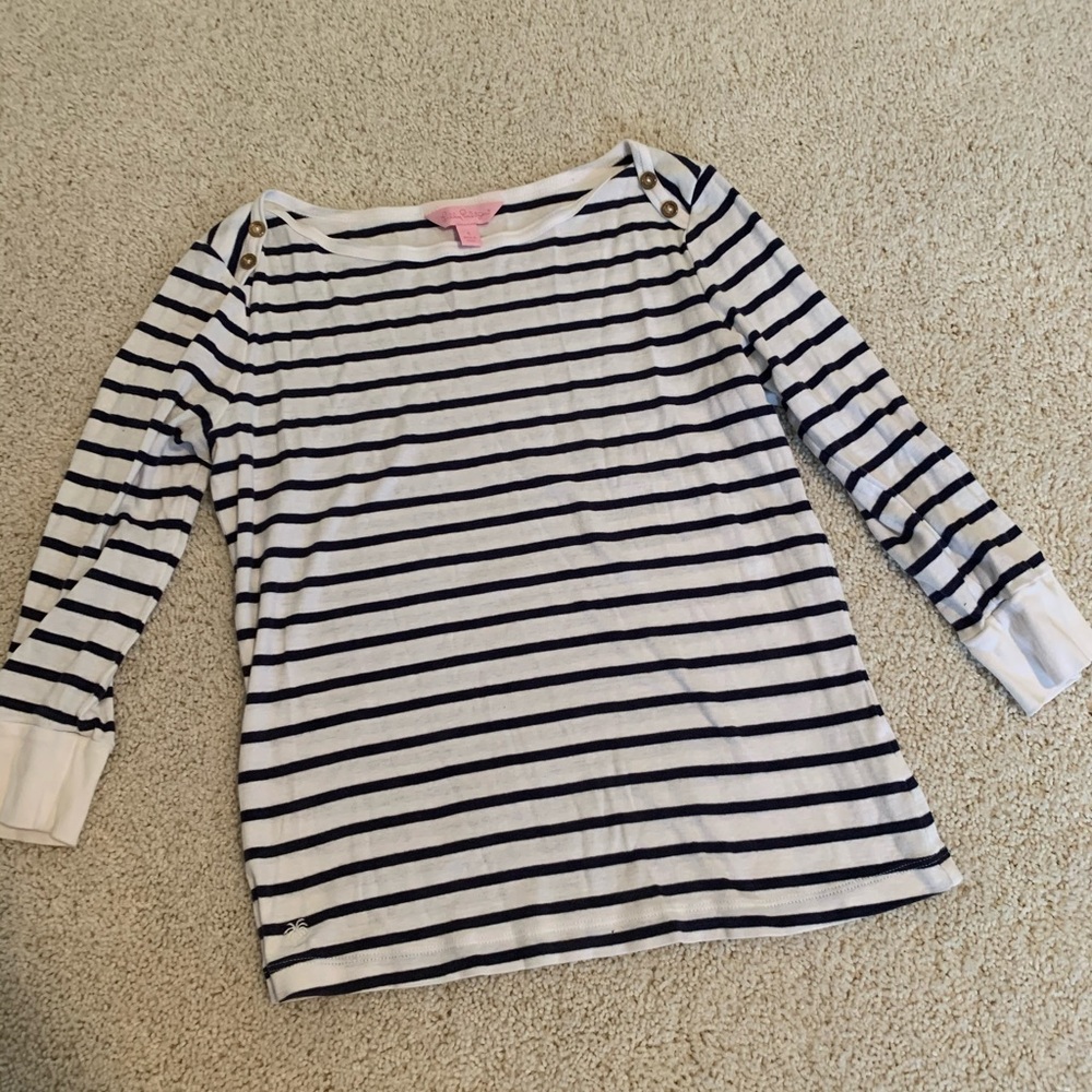 Vintage Lilly Pulitzer Striped Top Preppy Top
